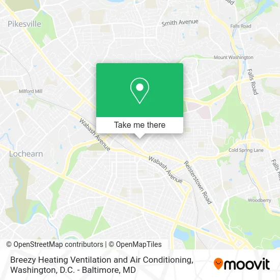 Breezy Heating Ventilation and Air Conditioning map