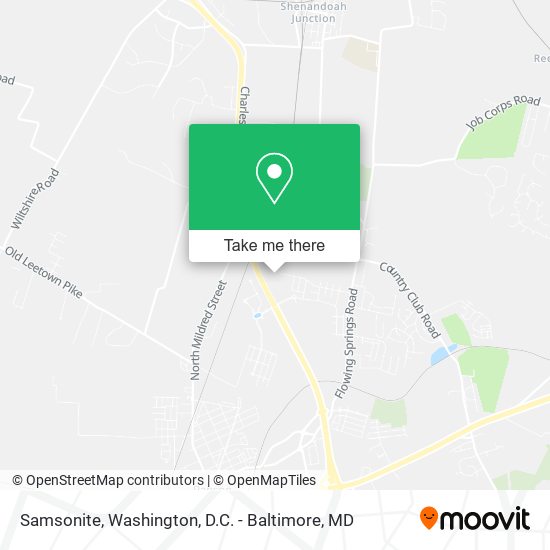 Mapa de Samsonite