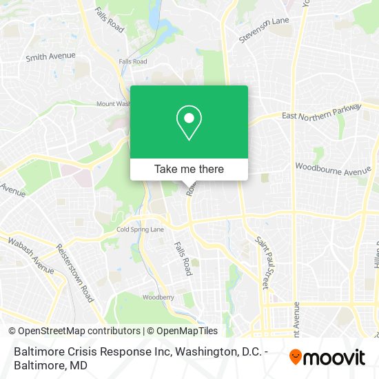 Mapa de Baltimore Crisis Response Inc