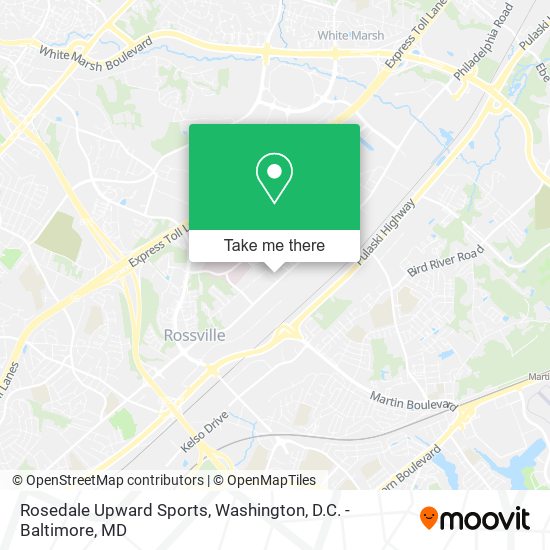 Rosedale Upward Sports map