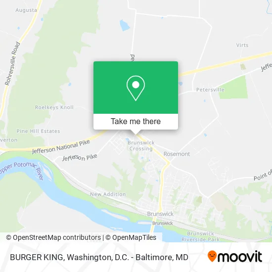 BURGER KING map