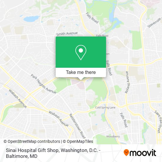 Sinai Hospital Gift Shop map