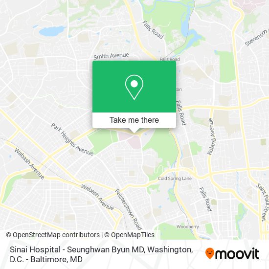 Mapa de Sinai Hospital - Seunghwan Byun MD
