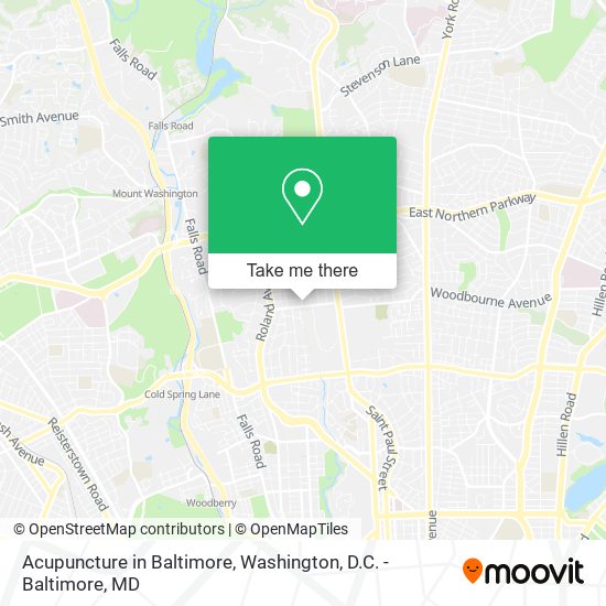 Acupuncture in Baltimore map