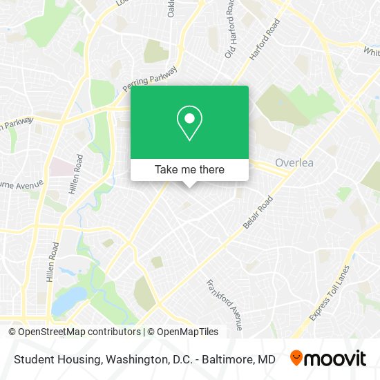 Student Housing map