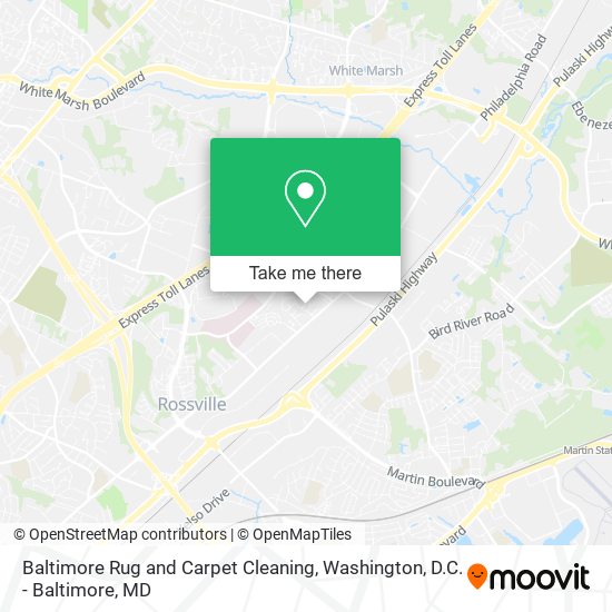 Baltimore Rug and Carpet Cleaning map