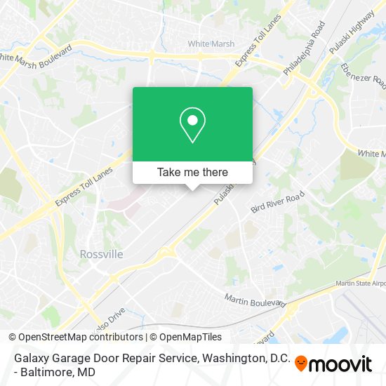 Mapa de Galaxy Garage Door Repair Service