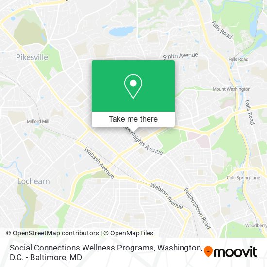 Mapa de Social Connections Wellness Programs