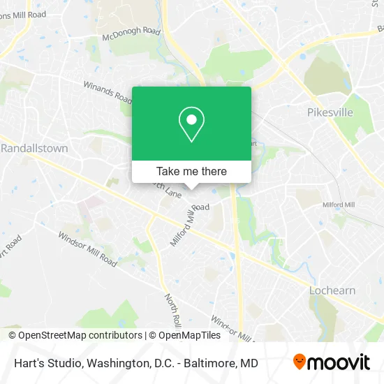 Mapa de Hart's Studio
