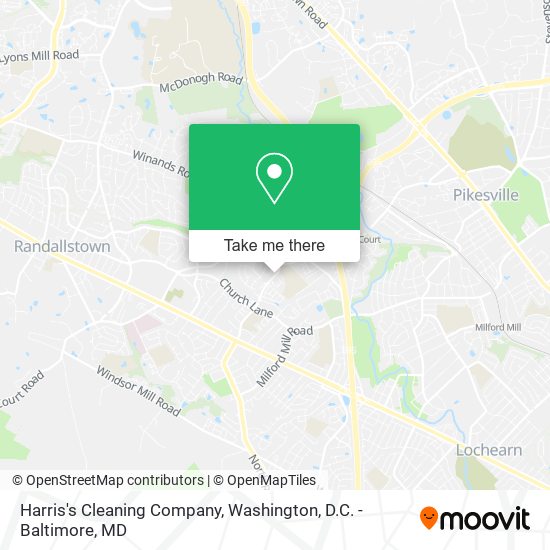 Harris's Cleaning Company map