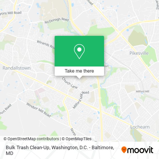 Bulk Trash Clean-Up map