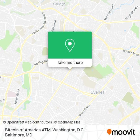 Bitcoin of America ATM map