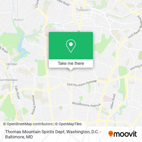 Thomas Mountain Spirits Dept map