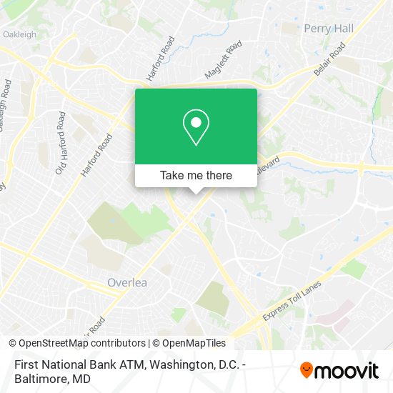 First National Bank ATM map