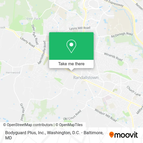 Bodyguard Plus, Inc. map