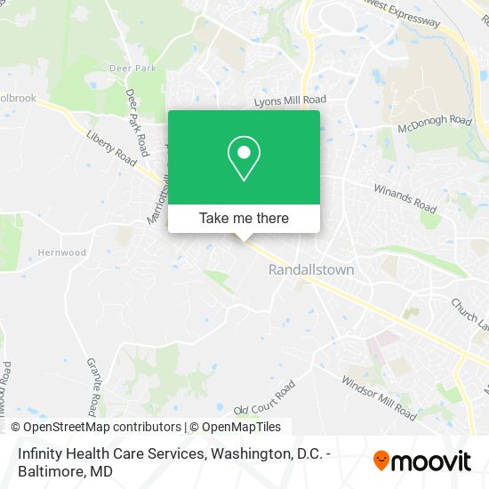 Mapa de Infinity Health Care Services