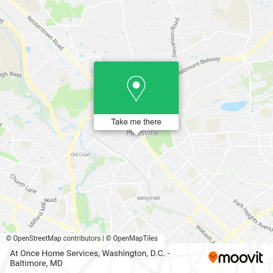 At Once Home Services map