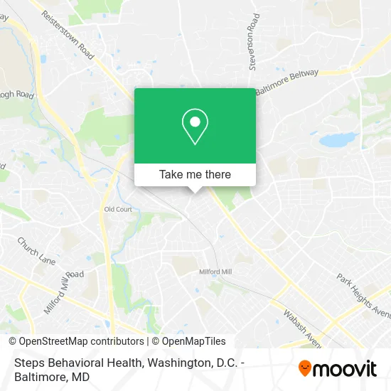 Steps Behavioral Health map