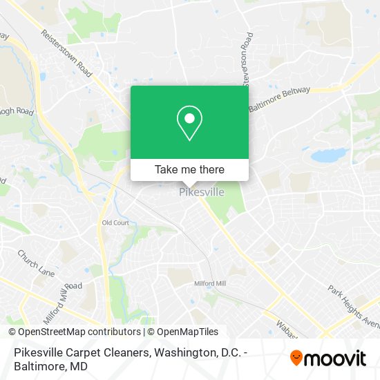 Mapa de Pikesville Carpet Cleaners