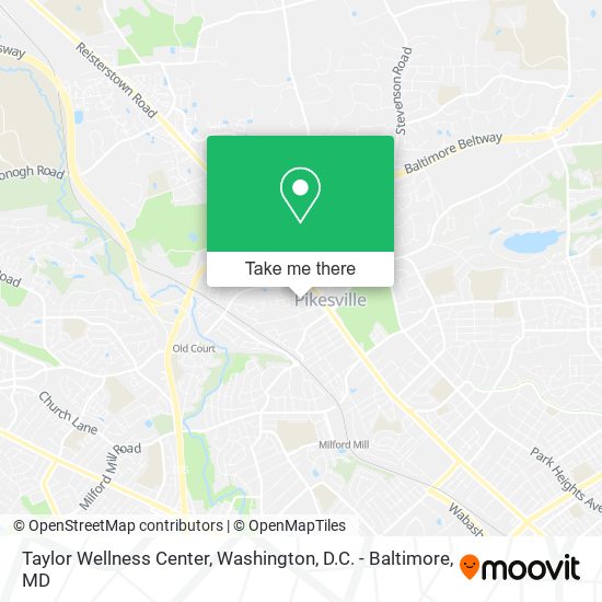 Mapa de Taylor Wellness Center