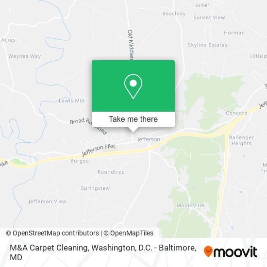 M&A Carpet Cleaning map