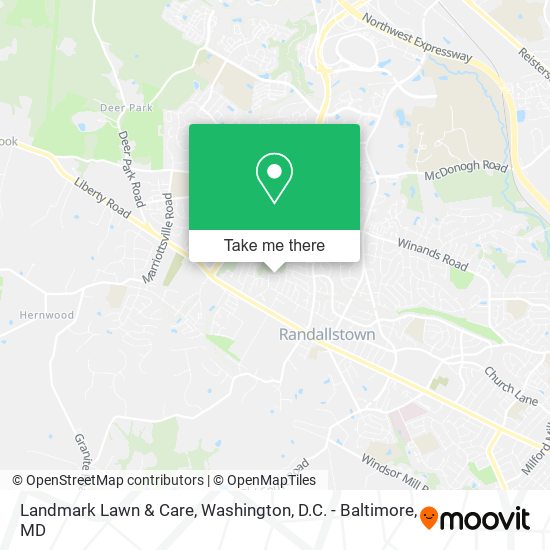 Landmark Lawn & Care map