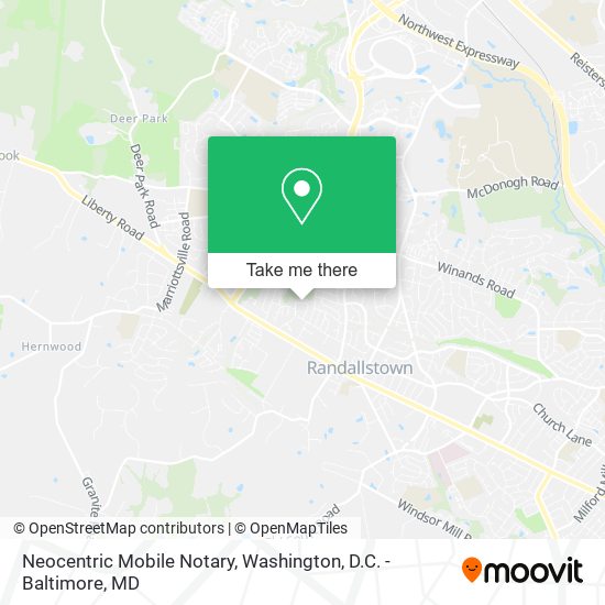 Mapa de Neocentric Mobile Notary