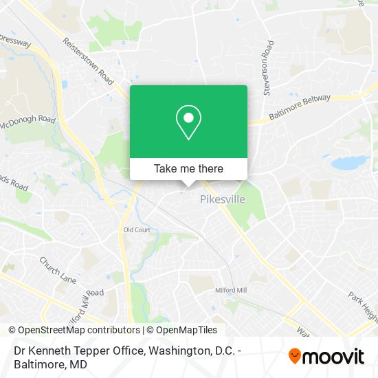 Dr Kenneth Tepper Office map