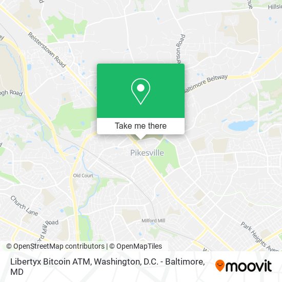 Mapa de Libertyx Bitcoin ATM