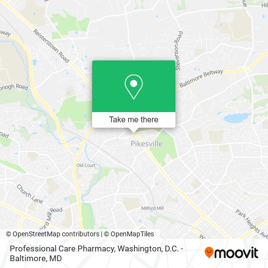 Mapa de Professional Care Pharmacy