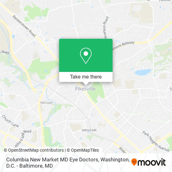 Mapa de Columbia New Market MD Eye Doctors