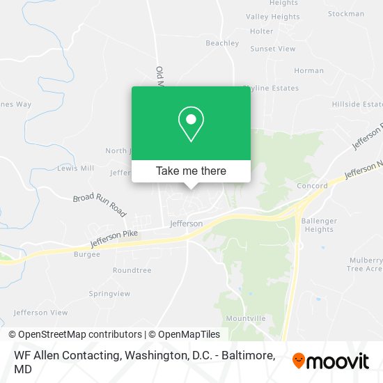 WF Allen Contacting map