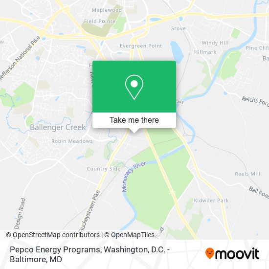 Mapa de Pepco Energy Programs