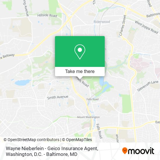 Wayne Nieberlein - Geico Insurance Agent map