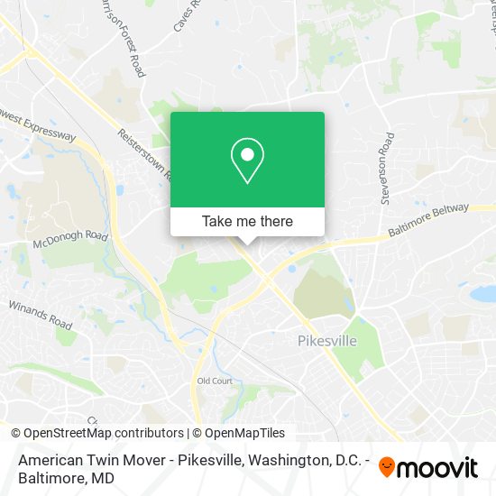 American Twin Mover - Pikesville map