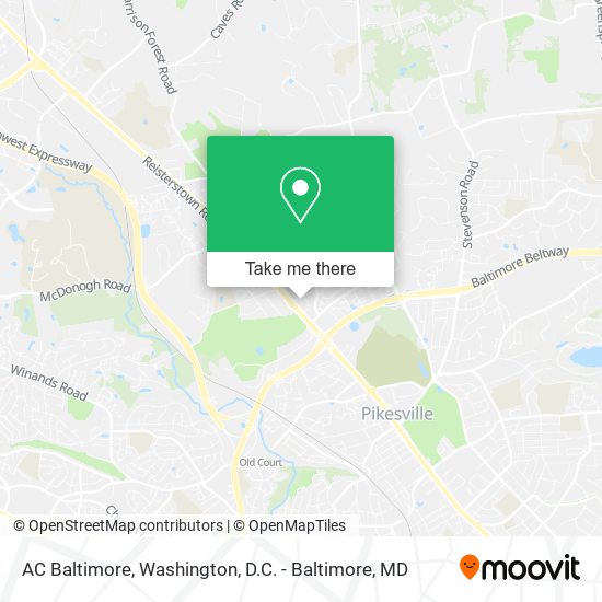 AC Baltimore map