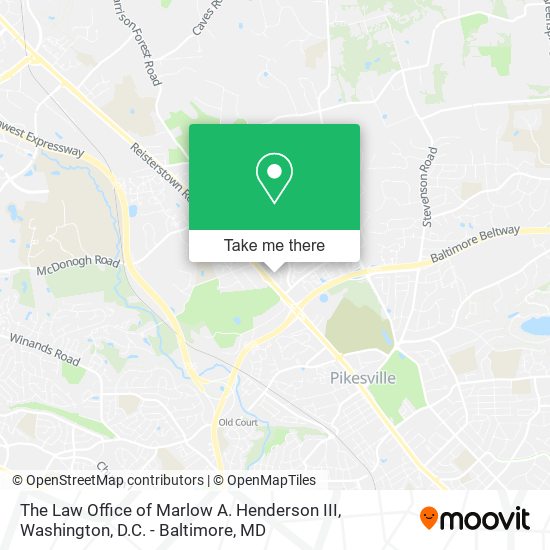 Mapa de The Law Office of Marlow A. Henderson III