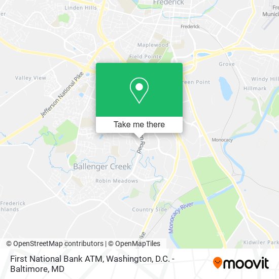 First National Bank ATM map