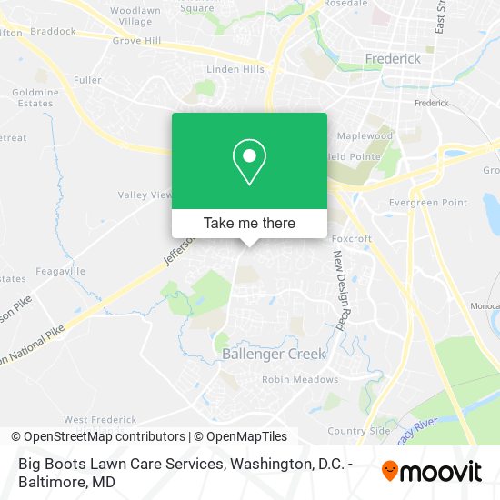 Mapa de Big Boots Lawn Care Services