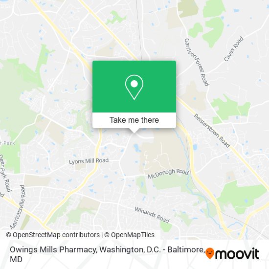 Owings Mills Pharmacy map