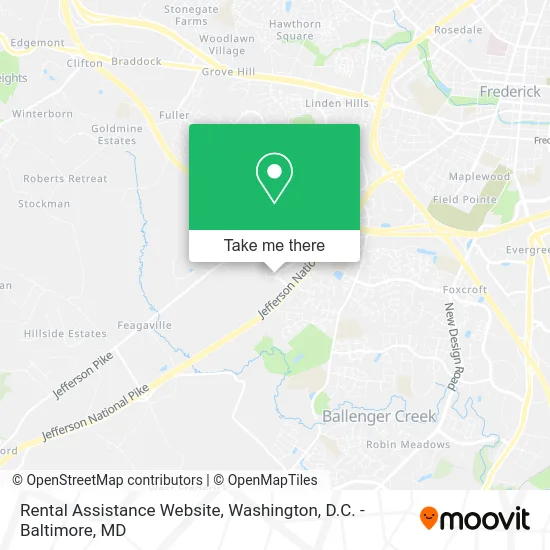 Rental Assistance Website map