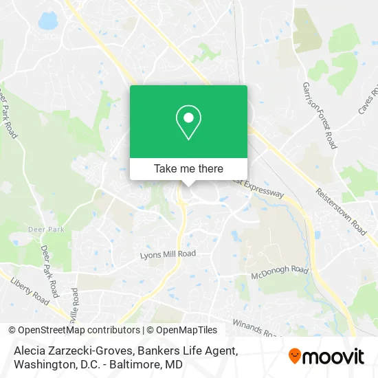 Mapa de Alecia Zarzecki-Groves, Bankers Life Agent