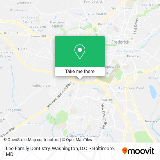 Lee Family Dentistry map