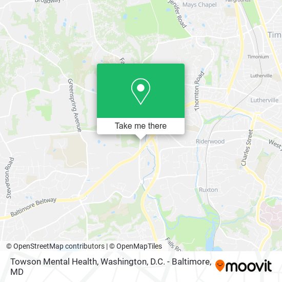 Mapa de Towson Mental Health