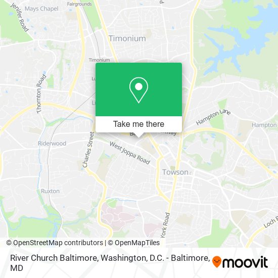 River Church Baltimore map