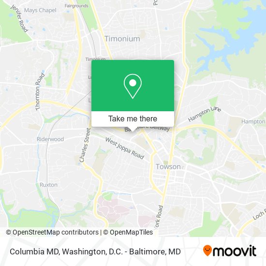 Columbia MD map