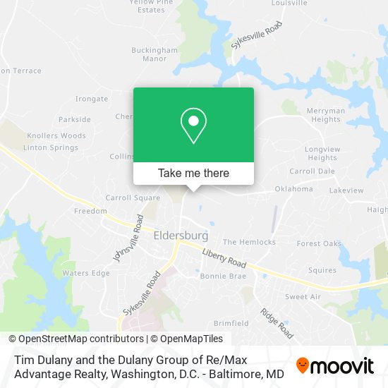 Tim Dulany and the Dulany Group of Re / Max Advantage Realty map