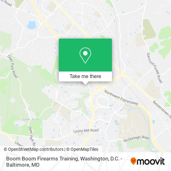 Mapa de Boom Boom Firearms Training