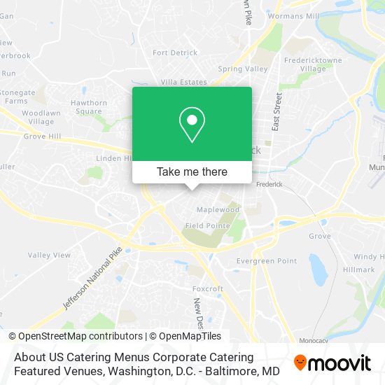 About US Catering Menus Corporate Catering Featured Venues map