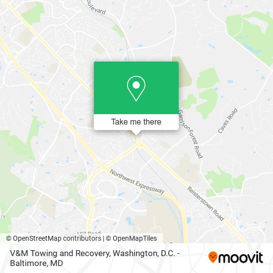 V&M Towing and Recovery map